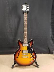 lot 104 image: Epiphone ES-339 Semi-Hollowbody Vintage Sunburst Electric Guitar w Gator Case Gig Bag