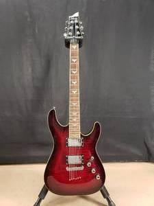 lot 105 image: Schecter Diamond Series C-1 Black Cherry Electric Guitar w Roadrunner Gig Bag