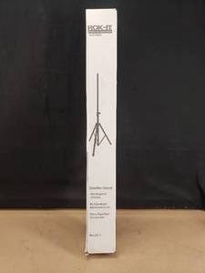 lot 40 image: NEW ROK-IT Adjustable Tripod Speaker Stand.  Max Height of 70