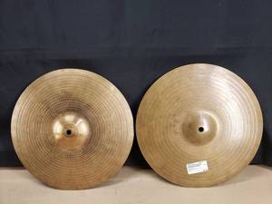 lot 141 image: Set of Vintage Zildjian Scimitar Hi Hat Cymbals