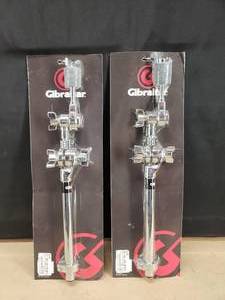 lot 154 image: Lot of 2 NEW Gibraltar Short Cymbal Booms