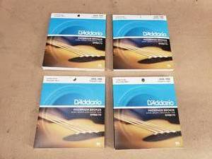 lot 178 image: Lot of 4 DAddario Acoustic Bass Guitar String Sets
