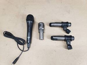 lot 197 image: Lot of 4 CAD Audio Microphones.  U4f, TSM 411 & ICM 417 (Qty 2)