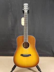 lot 213 image: Donner DAT-115S Acoustic Electric Guitar w Effect System & Gig Bag