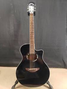 lot 216 image: Yamaha APX500 BL Thinline Acoustic Electric Cutaway Guitar w New Gator Case Gig Bag