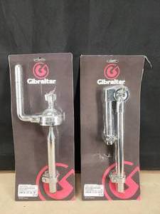 lot 235 image: Lot of 2 Gibraltar Cymbal Holders.  34 Ratchet & Large Ball Arm