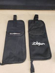 lot 238 image: Lot of 2 Drum Stick Bags.  Zildjian & Road Runner