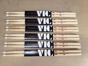 lot 247 image: Lot of 6 Vic Firth 5BN Drum Stick Sets