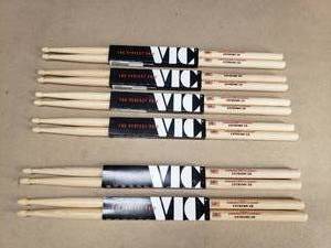 lot 249 image: Lot of 6 Vic Firth Drum Stick Sets.  Extreme 5B (Qty 2) & Extreme 5A (Qty 4)