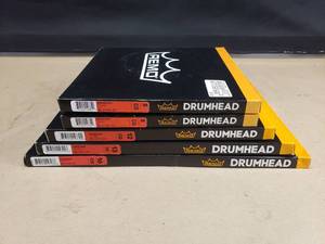 lot 279 image: Lot of REMO Emperor Coated Drum Heads.  16, 13, 12 & 8 (Qty 2)