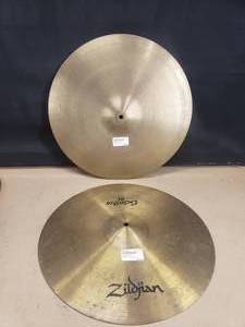 lot 338 image: 1960s Zildjian A 20 Ride Cymbal & Zildjian Scimitar 20 Ride Cymbal