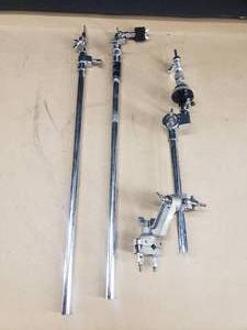 lot 350 image: Lot of 3 Misc Cymbal Boom Arms. 2 Mapex Rebel
