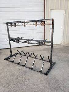 lot 362 image: Large Guitar & Amp Display Rack.  HEAVY DUTY