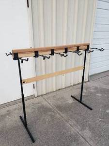 lot 364 image: Adjustable Height Guitar Display Rack.  Holds 12 Guitars.