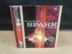 lot 12 image: Blue Spark Condenser Microphone w Accessories & Wooden Case