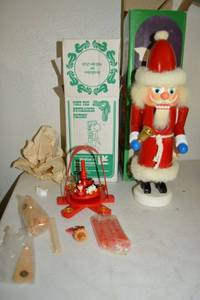 lot 42 image: Wooden nutcracker and candle spinner