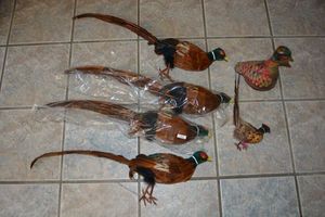 lot 58 image: Pheasant dcor and decanter