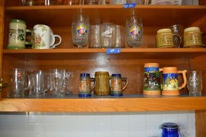 lot 60 image: Beer steins and glasses