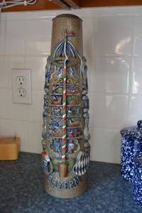 lot 70 image: BAYERN Beer stein (about 18 tall)