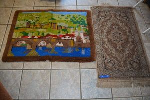 lot 177 image: Latch rug and small area rug