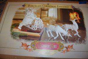 lot 309 image: Porcelain Christmas Ensemble