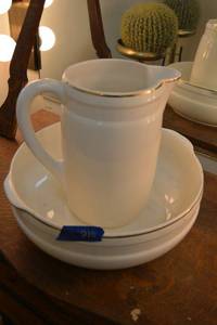 lot 210 image: Pitcher and basin signed Konigsberg