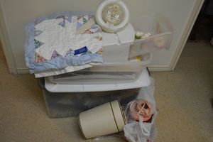 lot 221 image: Crafts - stickers, glitter paper, pillows and blankets and more