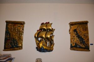 lot 233 image: Large wall ceramics - set of 3