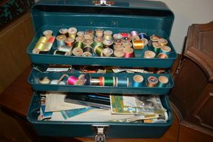 lot 238 image: Vintage sewing and craft kits