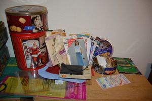 lot 241 image: Sewing patterns, craft supplies and ribbon