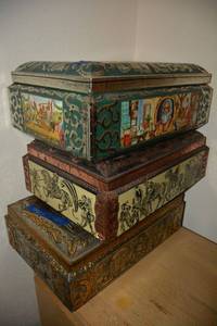 lot 242 image: Sewing patterns and fabric, plus Christmas ornaments