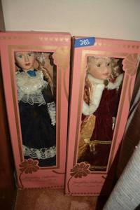 lot 283 image: Porcelain dolls - 2 total
