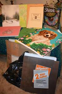 lot 357 image: Art supplies and Sharpie set