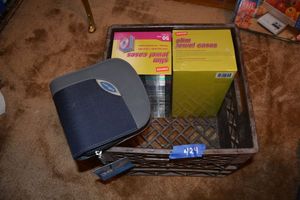 lot 424 image: 2 unopened packs of jewel cases with travel CDDVD case