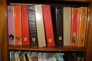 lot 400 image: Notebooks of travel souvenir postcards