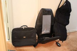 lot 390 image: Seat massagers, laptop case and folder