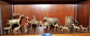 lot 373 image: Brass figurines