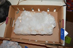 lot 521 image: Crystal rock 11.5 x 7