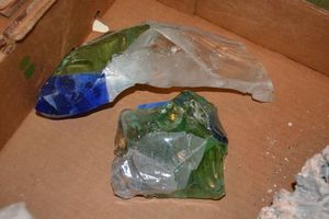 lot 525 image: Stone or glass chunks