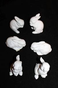 lot 728 image: Set of 6 Kaiser bunny figurines