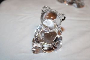 lot 740 image: Lead crystal Teddy Bear figurine - 3 tall