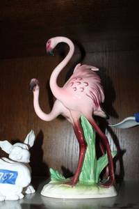 lot 760 image: Goebel Porcelain Flamingo figurine - about 14
