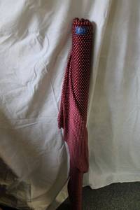 lot 837 image: Fabric Bolt - Red with white polka dots