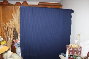 lot 848 image: Fabric Bolt - Blue with white stripe