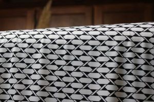 lot 868 image: Fabric Bolt - Black and white geometric