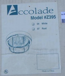 lot 62 image: Accolade model #Z395 light fixture