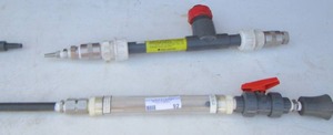 lot 92 image: STUT OFF VALVES  ON A LAB Steam stem 