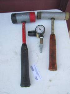 lot 107 image: gauge and mallet