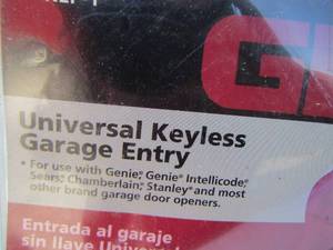 lot 117 image: genie keyless garage entry
