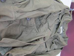 lot 132 image: army jackets- see pic for size